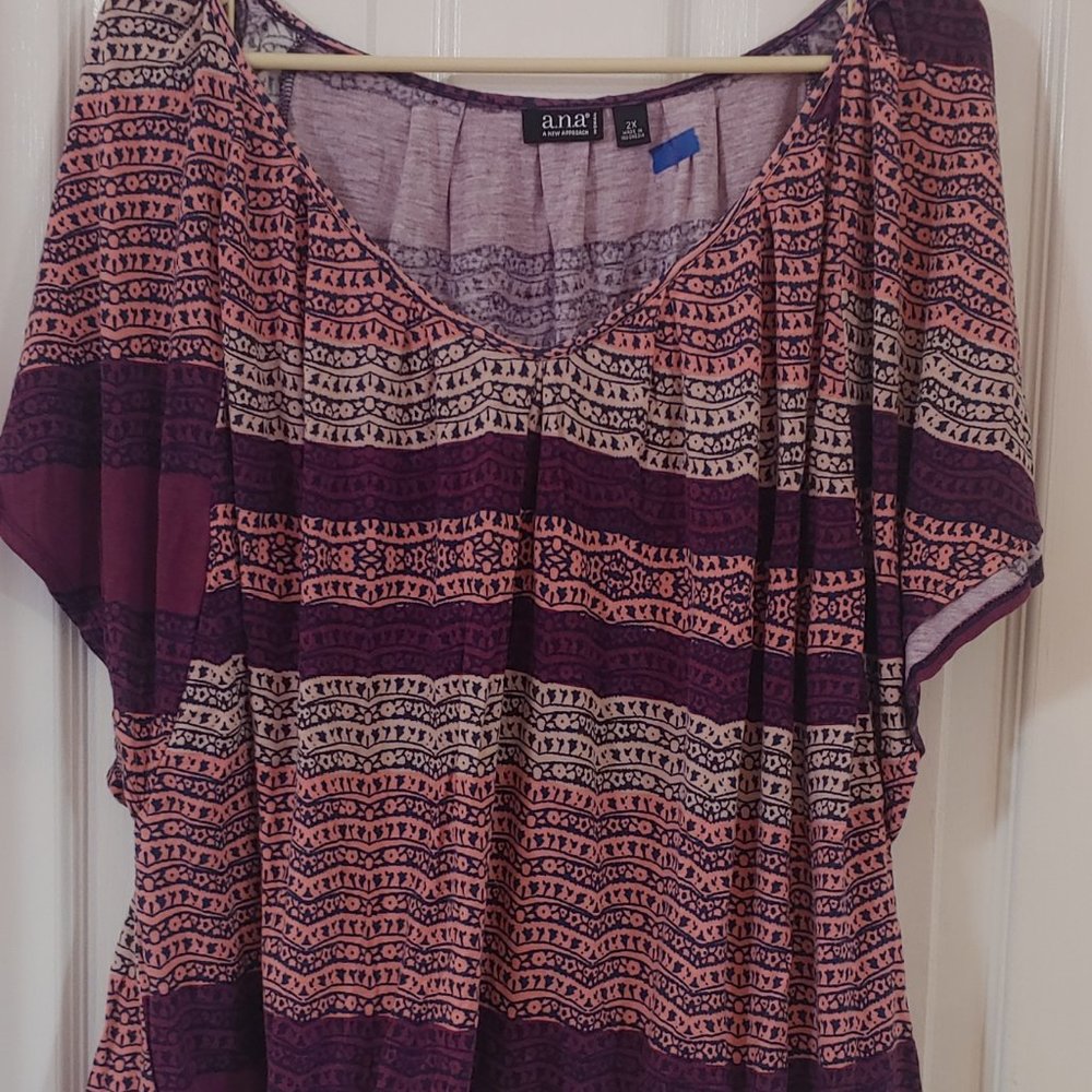 a.n.a. scoop neck knit top